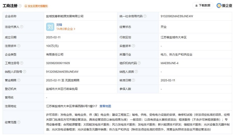 100萬！又一國企成立新能源公司